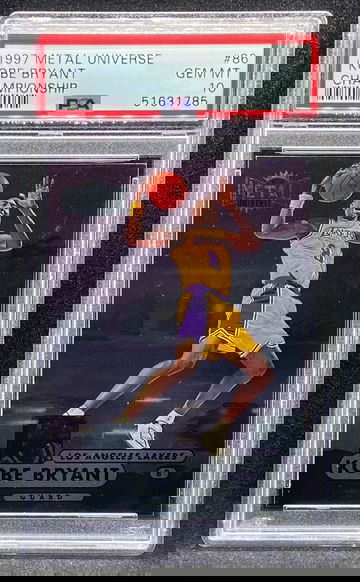 1997 Metal Universe Championship 86 Kobe Bryant – PSA 10 Gem Mint