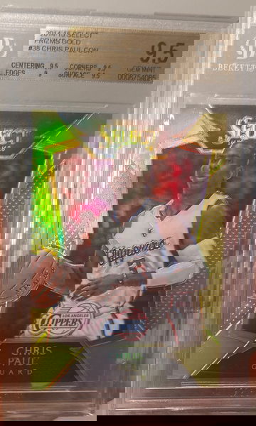 2014-15 Select Chris Paul Gold Prizm /10 BGS 9.5