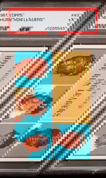 1961 TOPPS - 1960 National League Homrun Leaders PSA 5 EX