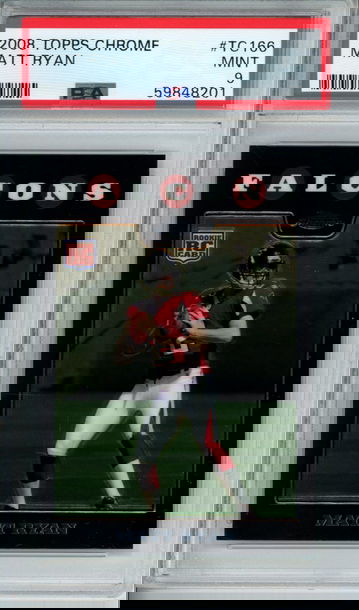 MATT RYAN 2008 Topps Chrome ROOKIE #TC166 PSA 9 MINT Atlanta Falcons RC