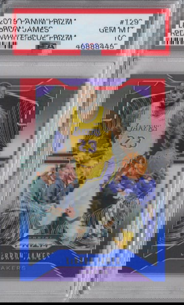 2019 Prizm LeBron James Red White Blue PSA 10