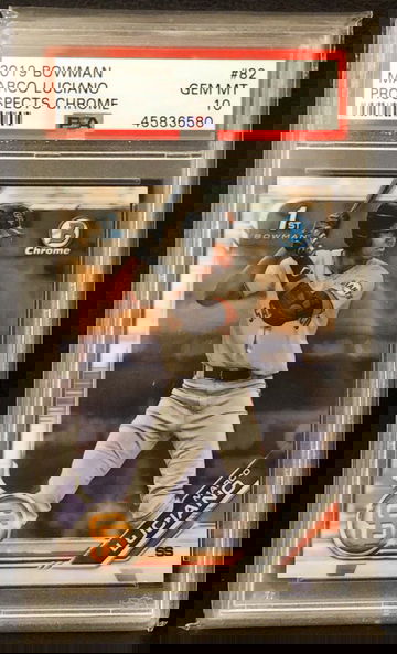 2019 Bowman Chrome Marco Luciano Prospects #82 PSA 10 GEM MINT