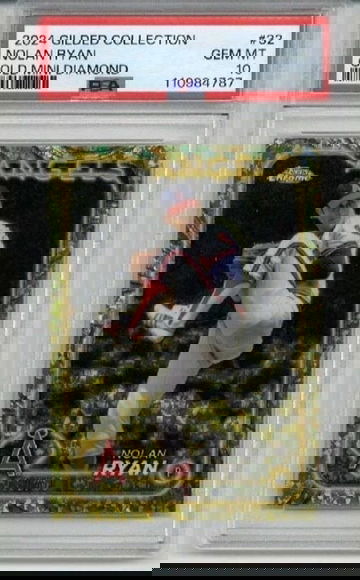2024 TOPPS GILDED COLLECTION GOLD MINI DIAMOND #32 NOLAN RYAN ANGELS /50 PSA 10