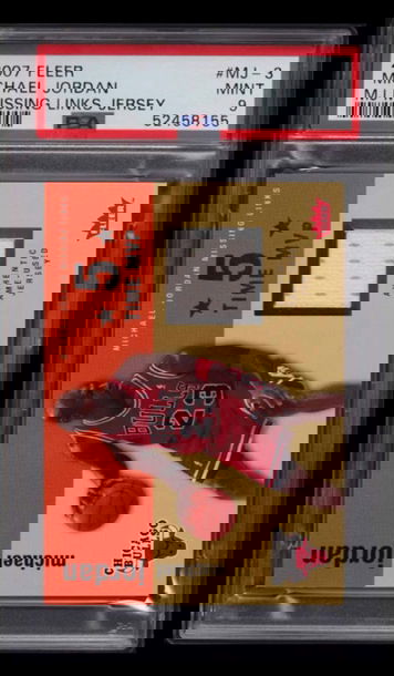 2007 Fleer Michael Jordan Missing Links Game Used Jersey PSA 9 (Ships from PWCC)