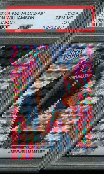 2019 MOSAIC PINK ZION WILLIAMSON PSA 10