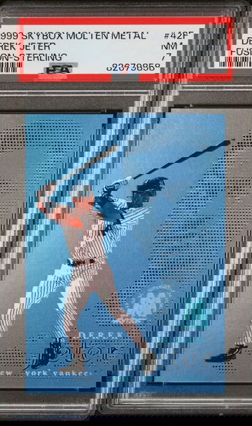 1999 SKYBOX MOLTEN METAL FUSION-STERLING DEREK JETER #42F PSA 7 NEAR MINT