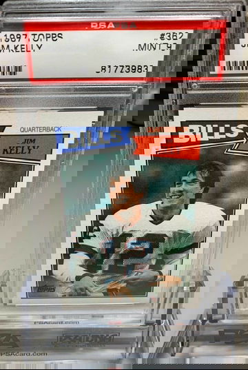 1987 Topps #362 JIM KELLY PSA 9