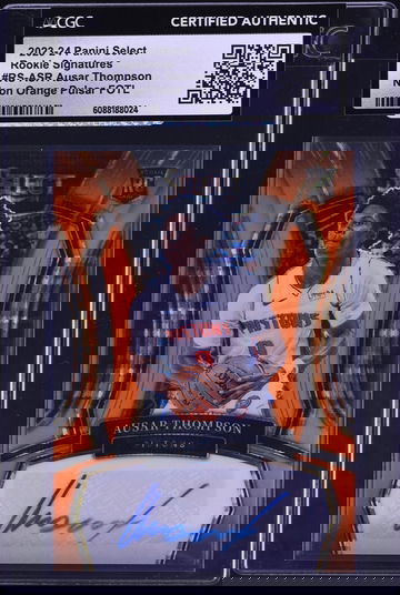 2023 Select Neon Orange Pulsar FOTL Ausar Thompson ROOKIE AUTO /30 #RS-ASR CGC AUTH