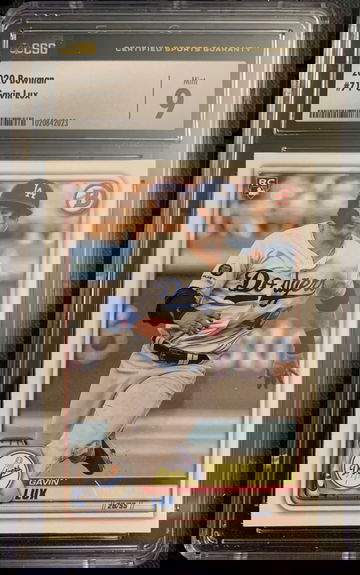 2020 Bowman Gavin Lux Rookie Card CSG 9 Mint