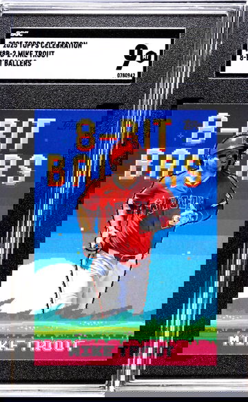 2025 Topps Celebration #8B-2 Mike Trout 8-Bit Ballers SGC 9