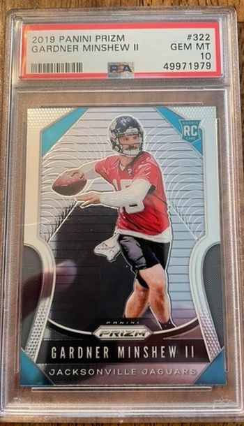 2019 Panini Prizm Gardner Minshew RC PSA 10 Gem Mint
