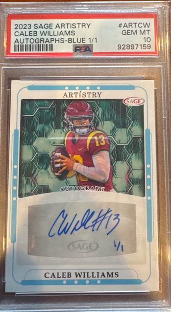 caleb williams sage auto 1/1