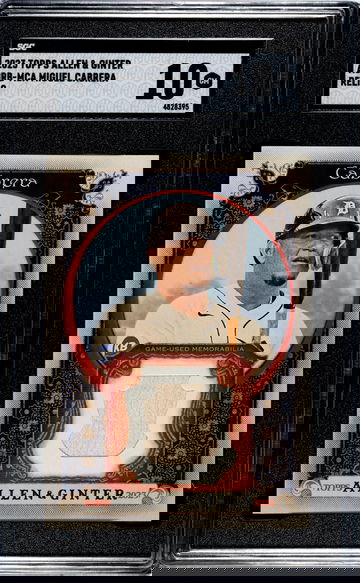 2023 Topps Allen & Ginter #AGRB-MCA Miguel Cabrera Relic SGC 10