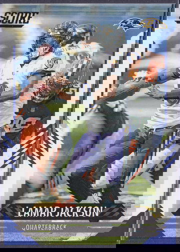 2021 Panini Score Lamar Jackson #87 Ravens