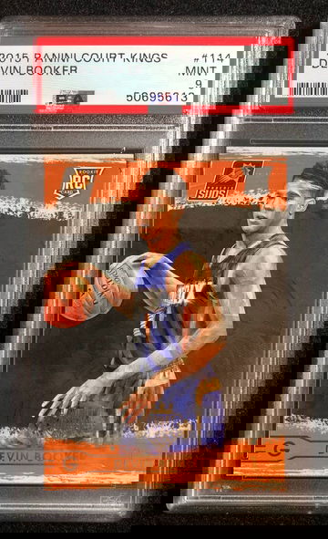 Devin Booker 2015-16 Panini Court Kings Level 1 RC #114 Rookie PSA 9 (POP 11)