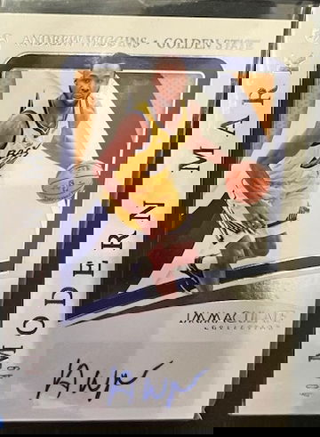 2021 Andrew Wiggins Immaculate Modern Marks Auto #'d 40/49