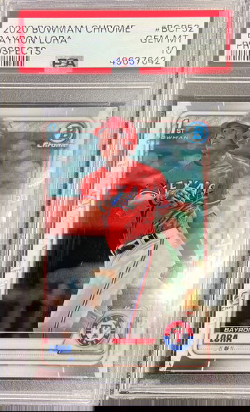 2020 BOWMAN CHROME BAYRON LORA 1ST PSA 10 GEM MINT