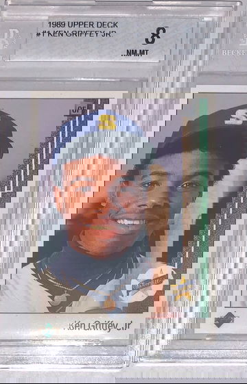 1989 Upper Deck Ken Griffey Jr Rookie BGS 8