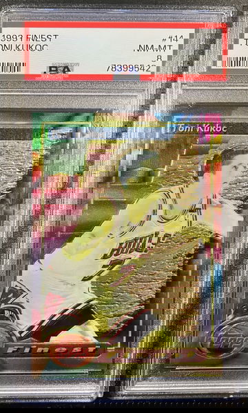 1993 Topps Finest Toni Kukoc PSA 8