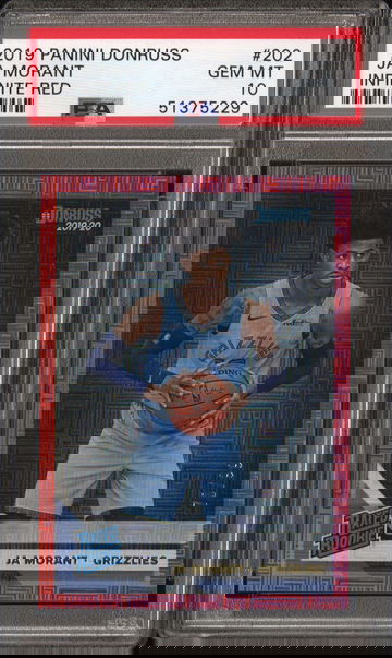 Ja Morant 2019-20 Donruss Choice Rated Rookie Infinite Red /99 PSA 10 GEM