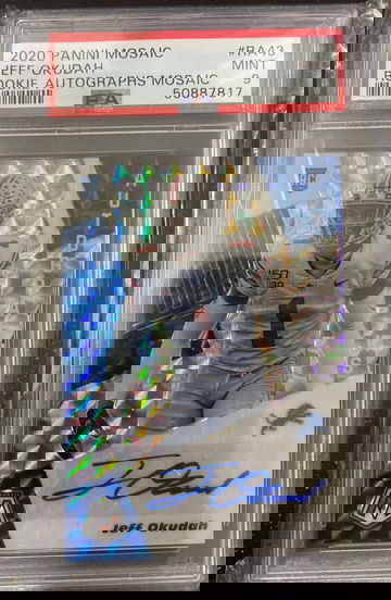 2020 mosaic jeff okudah auto psa 9