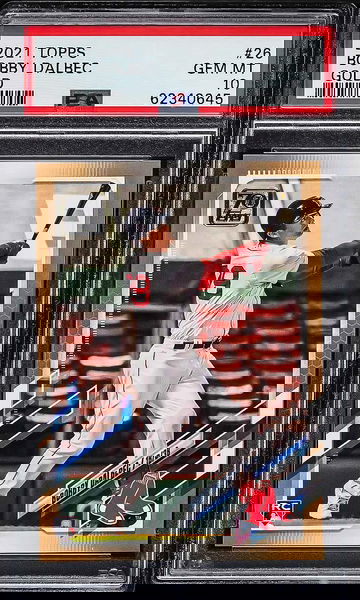 2021 Topps Bobby Dalbec #26 Gold /2021 PSA 10 RC Rookie Card