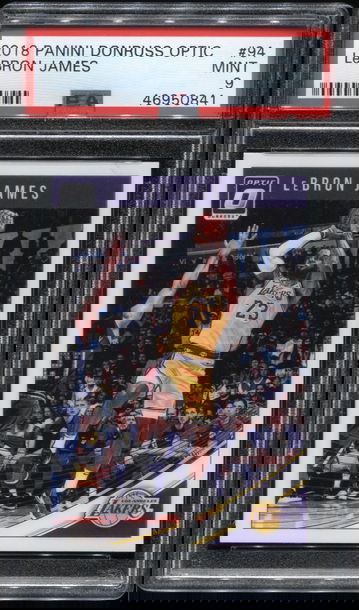 LeBron James 2018-19 Donruss Optic #94 PSA 9