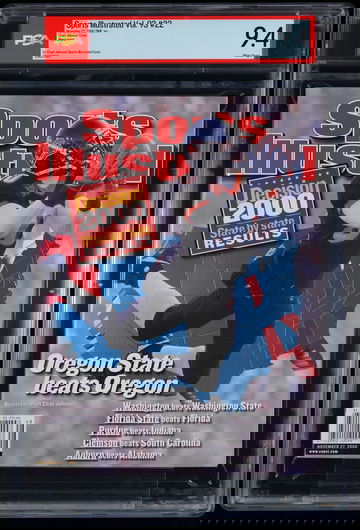 Chad Ochocinco Johnson 11/27/2000 Newsstand Sports Illustrated PSA 9.4 Oregon St Beavers