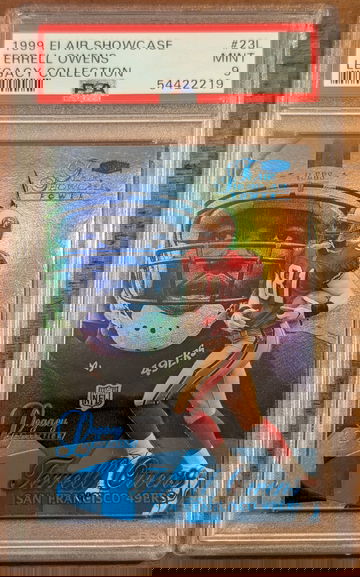 1999 Flair Showcase Terrell Owens Legacy Collection 65/99 PSA 9