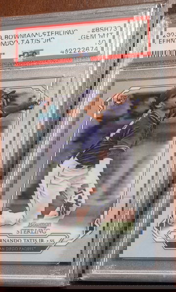 2019 Bowman Sterling Fernando Tatis Jr. RC PSA 10