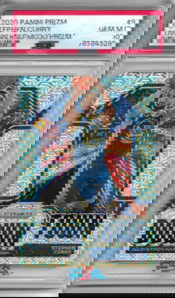 2020 Prizm Stephen Curry Downtown Bound Mojo /25 #9 PSA 10 Gem Mint