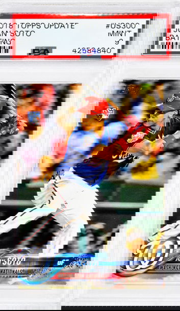 2018 Juan Soto Topps Update  Batting  #US300 PSA 9