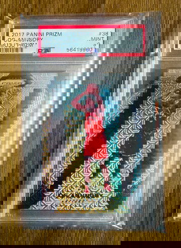 2017 Panini Prizm OG Anunoby Rookie Mojo /25 PSA 9 #38