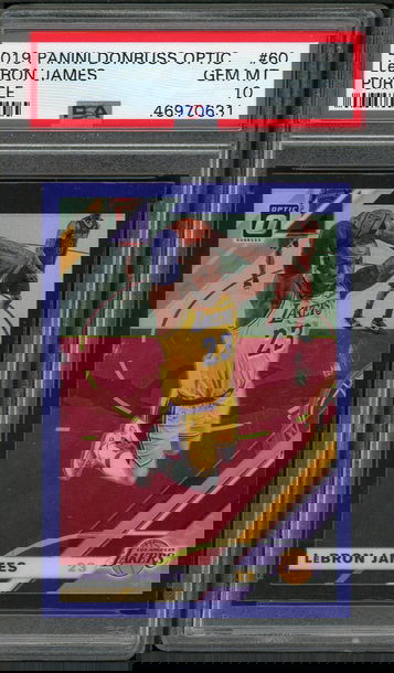 2019 Donruss Optic Purple LeBron James PSA 10