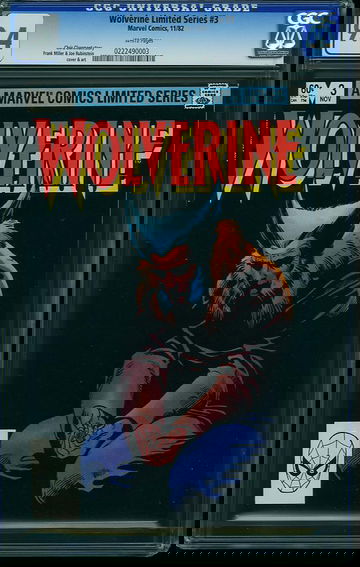 WOLVERINE LIMITED SERIES #3, CGC 9.4 NM