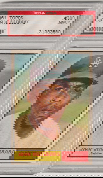 1961 Topps #363 John Roseboro PSA 7 (Near Mint)