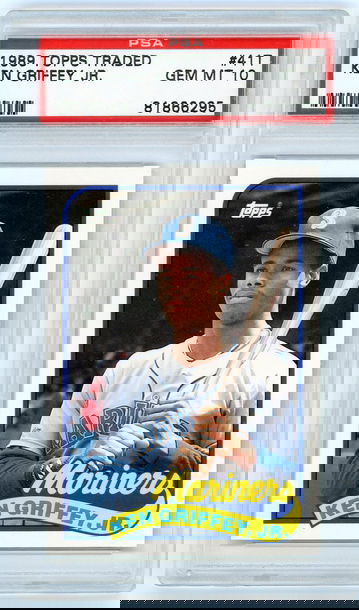 Ken Griffey Jr 1989 Topps Traded Rookie Card RC PSA 10 Gem Mint