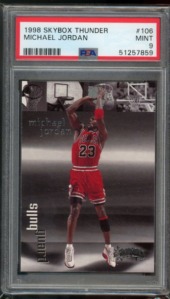 1997 Skybox Thunder Michael Jordan PSA 9 