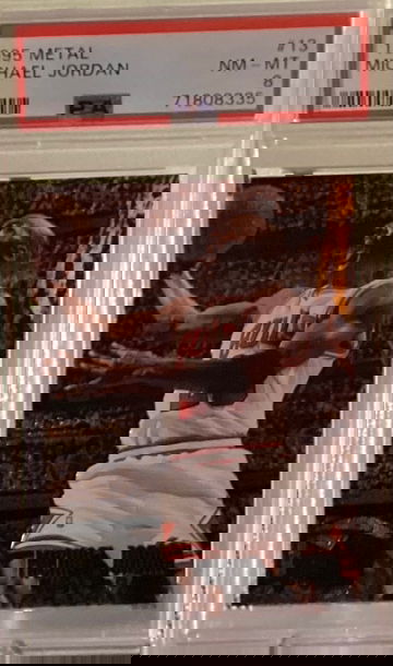 1995-96 Metal #13 Michael Jordan  PSA 8