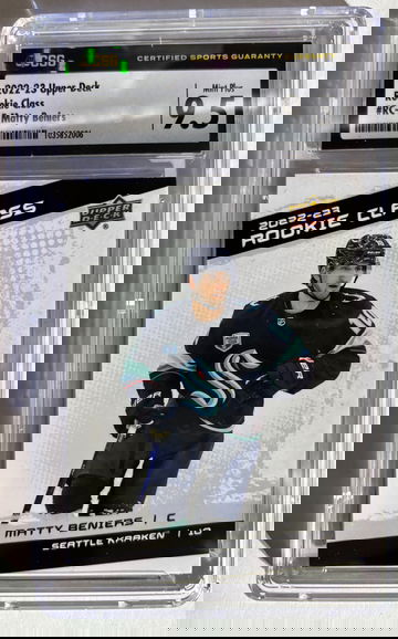 2022-23 Upper Deck Rookie Class Matty Beniers 9.5