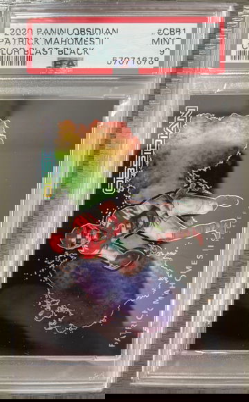 2020 PANINI OBSIDIAN PATRICK MAHOMES COLOR BLAST BLACK