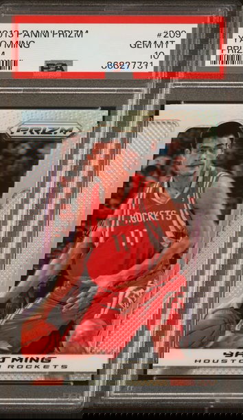 PSA 10 2013-14 Panini Prizm Yao Ming Silver Prizm Refractor #209! POP 12 HOF 🎆