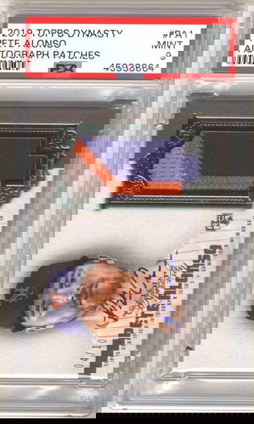 2019 Topps Dynasty Autograph Patches #DAPPA1 Pete Alonso RC 