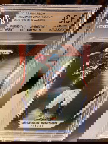 2017 Prizm R/W/B Deshaun Watson BGS 9.5
