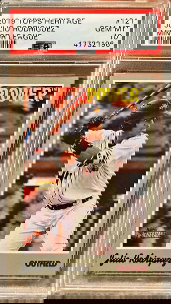 2019 Topps Heritage Minor League Julio Rodriguez PSA 10