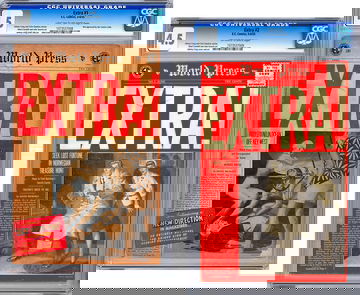 WORLD PRESS EXTRA! #1-2 CGC 1.5-4.5 EC COMICS RESPONSE TO CCA CENSORSHIP EC 1955