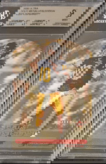 Tom Brady 2000 Ultra Gold Medallion Edition #234 Patriots RC BGS 9 