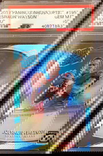 Deshaun Watson 2017 Panini Donruss Optic Holo PSA 10