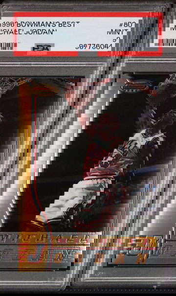 1996 Bowman's Best Michael Jordan PSA 9 Bulls GOAT #80