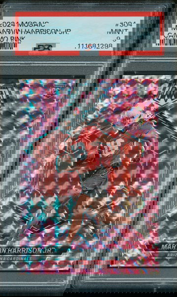 2024 Panini Mosaic Camo Pink Mosaic Marvin Harrison Jr. #304 PSA 9